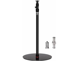 IFOOTAGE Cobra 2 monopod met ronde basis, snel verstelbare hoogtegesp, aluminium monopod voor DSLR-camera's, camcorders, desktopvlogopnames (40 cm) - Maat 201.6 cm/79.4 inch