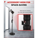 IFOOTAGE Cobra 2 monopod met ronde basis, snel verstelbare hoogtegesp, aluminium monopod voor DSLR-camera's, camcorders, desktopvlogopnames (40 cm) - Maat 201.6 cm/79.4 inch