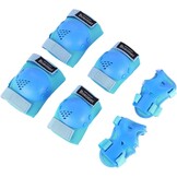 BOSONER Kinder Beschermingsset 6-Delig - Knie-, Elleboog- en Polsbeschermers Blauw