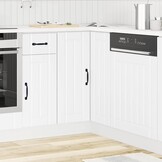 vidaXL Keuken hoekonderkast Lucca bewerkt hout wit