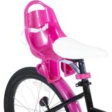 JOYSTAR Zinnia meisjesfiets 20 inch zwart - Met mandje en sliertjes
