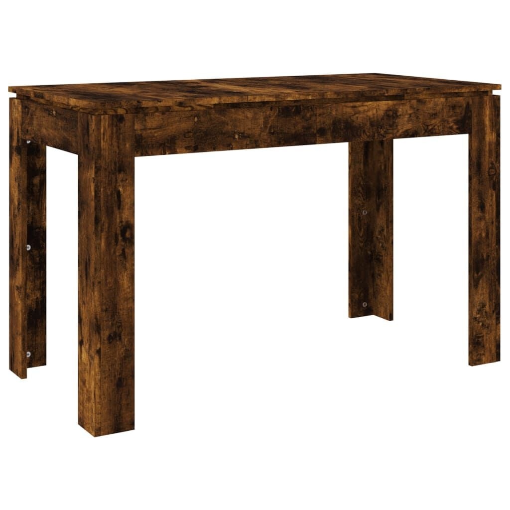 Eettafel 120x60 cm Rook Eiken Bewerkt Hout - 54% Korting