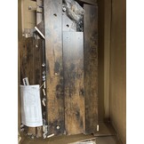 Eettafel 120x60 cm Rook Eiken Bewerkt Hout - 54% Korting