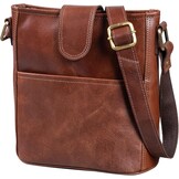 LEABAGS Women's Leather Handbag, Premium Genuine Leather, Shoulder Bag, Women's Bag, Tote Bag for Work, University, School, Leisure