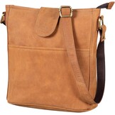 LEABAGS Women's Leather Handbag, Premium Genuine Leather, Shoulder Bag, Women's Bag, Tote Bag for Work, University, School, Leisure