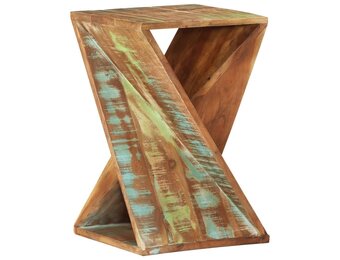 vidaXL Bijzettafel 35x35x55 cm massief gerecycled hout