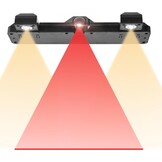Dartbordverlichting, dartbordverlichting, 2-in-1 instelbare laser-werplijn en ledlampen voor borstelharen of elektronische dartborden, USB naar DC 5 V stroomkabel