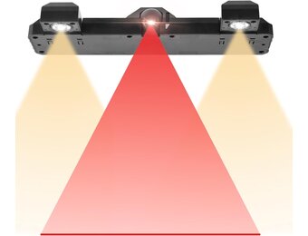 Dartbordverlichting, dartbordverlichting, 2-in-1 instelbare laser-werplijn en ledlampen voor borstelharen of elektronische dartborden, USB naar DC 5 V stroomkabel