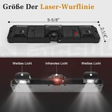 Dartbordverlichting, dartbordverlichting, 2-in-1 instelbare laser-werplijn en ledlampen voor borstelharen of elektronische dartborden, USB naar DC 5 V stroomkabel