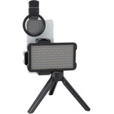 Fyearfly Professionele Tattoo Lamp met CPL Filter, 180 LED's, Statief en Telefoonhouder
