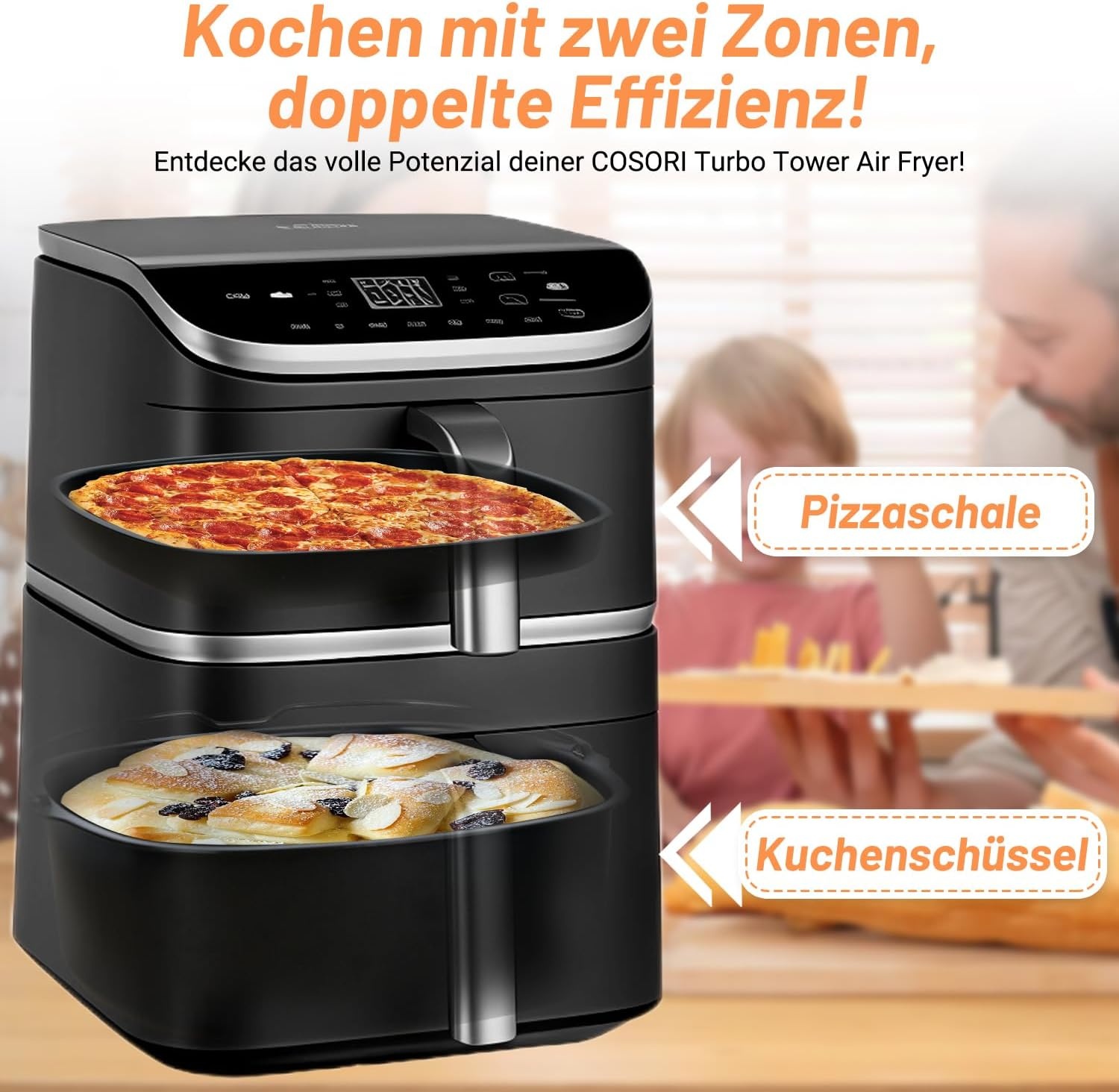 19-delige Airfryer Accessoireset (58% Korting) voor Turbo Tower Pro Smart 10,8L