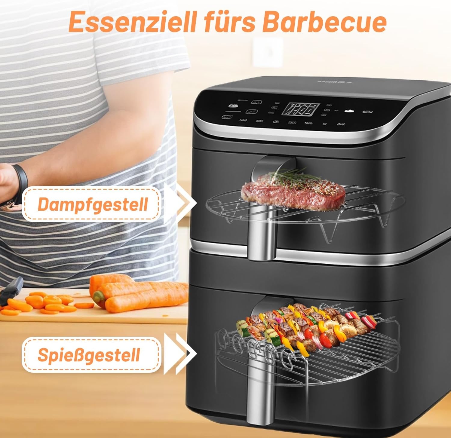 19-delige Airfryer Accessoireset (58% Korting) voor Turbo Tower Pro Smart 10,8L