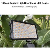 Fyearfly Professionele Tattoo Lamp met CPL Filter, 180 LED's, Statief en Telefoonhouder