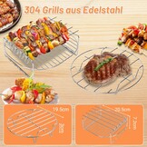 19-delige Airfryer Accessoireset (58% Korting) voor Turbo Tower Pro Smart 10,8L