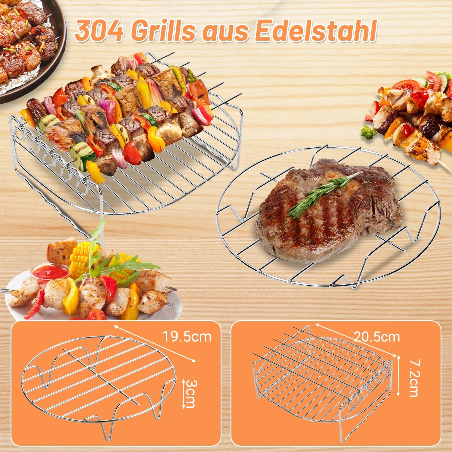 19-delige Airfryer Accessoireset (58% Korting) voor Turbo Tower Pro Smart 10,8L