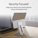 Kensington Laptopstandaard voor Surface, in Samenwerking met Microsoft, 126,4 x 139,4 x 193mm, Anti-slipmateriaal en Anti-slipkussentjes, Ontworpen voor Surface Pro en Surface Go (K58277WW)
