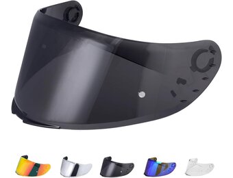 Motorhelm vizier voor MT V-14 Targo/Targo Pro/Blade 2, helm vizier, helm vizier motorfiets windscherm helm lens (Zwart)