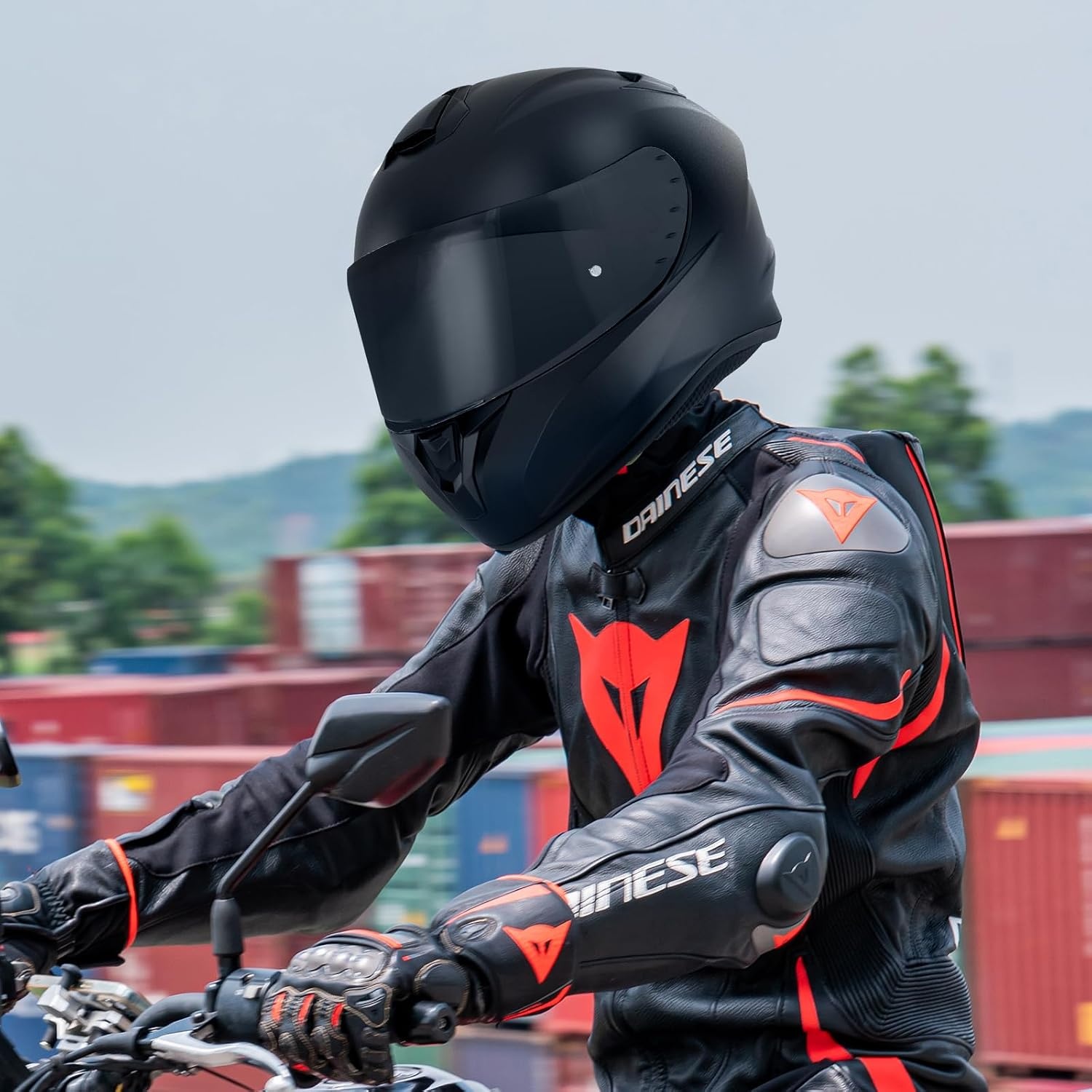 Motorhelm Vizier MT V-14 Targo Pro/Blade 2 - Zwart (59% Korting)