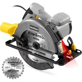 ENVENTOR Cirkelzaag 1400W - 185 mm - met Lasergeleider - 6000 RPM