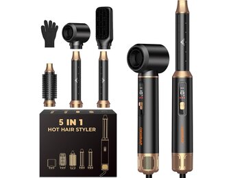 Zwarte 5-in-1 Air Brush Set