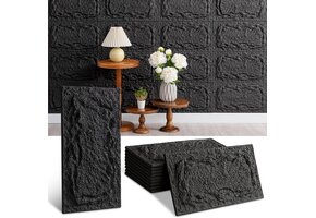 3D Steenlook Wandpanelen Zwart 10 Stuks - 57% Korting