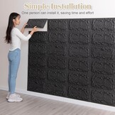 3D Steenlook Wandpanelen Zwart 10 Stuks - 57% Korting