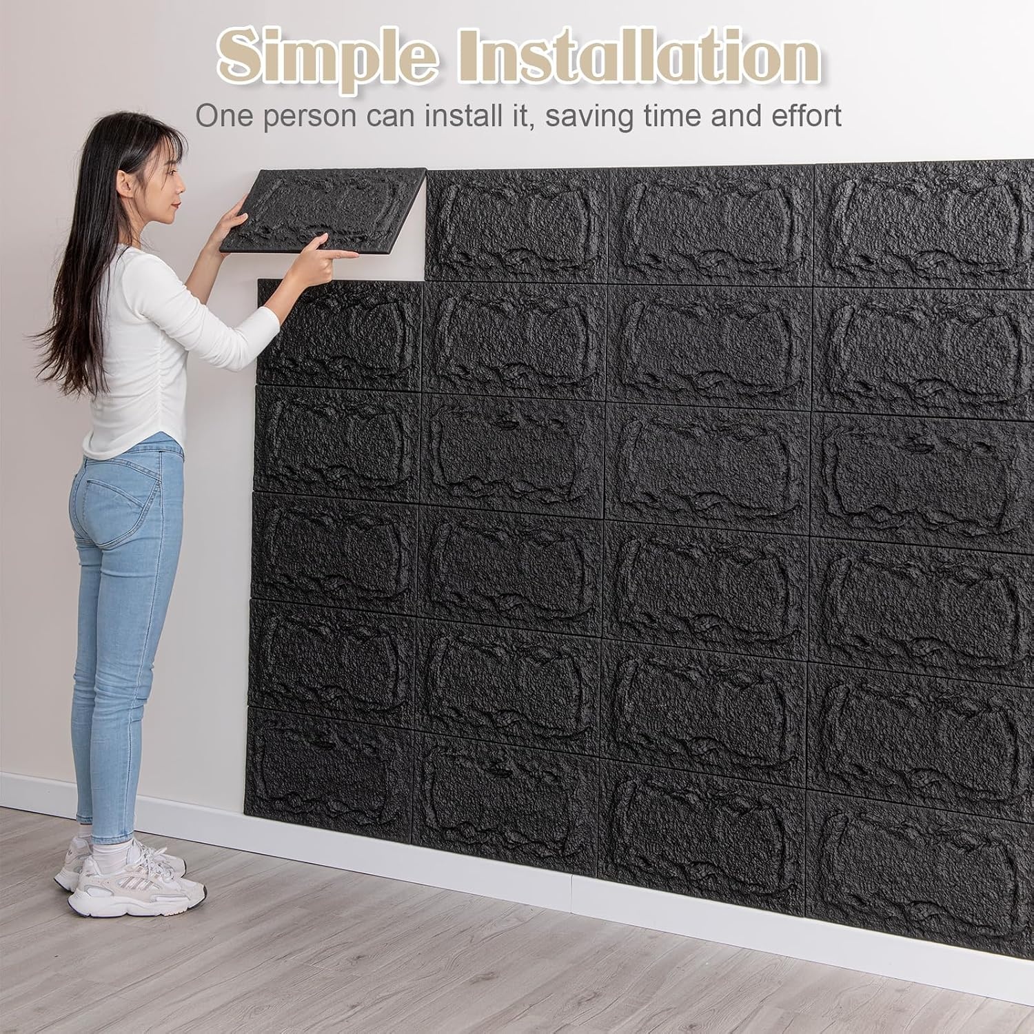 3D Steenlook Wandpanelen Zwart 10 Stuks - 57% Korting