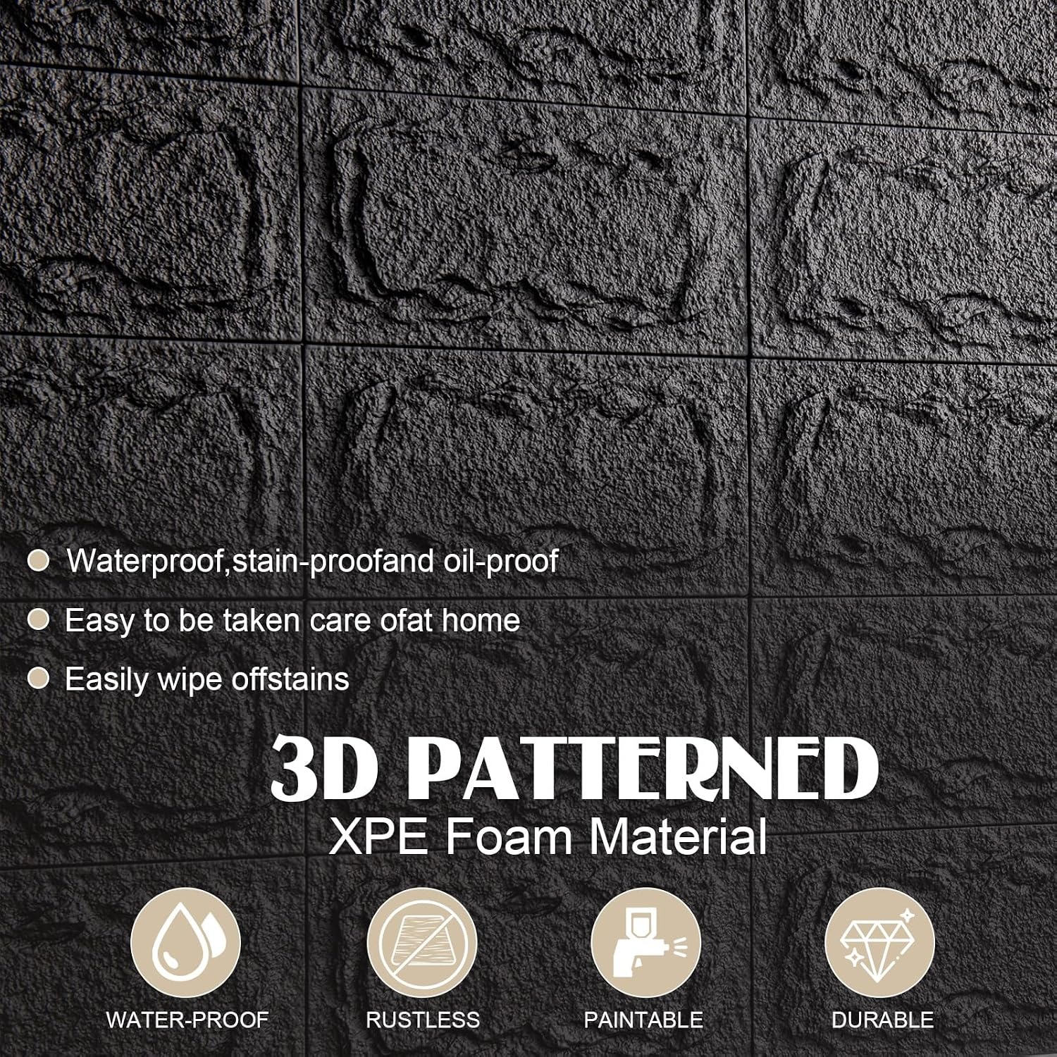 3D Steenlook Wandpanelen Zwart 10 Stuks - 57% Korting