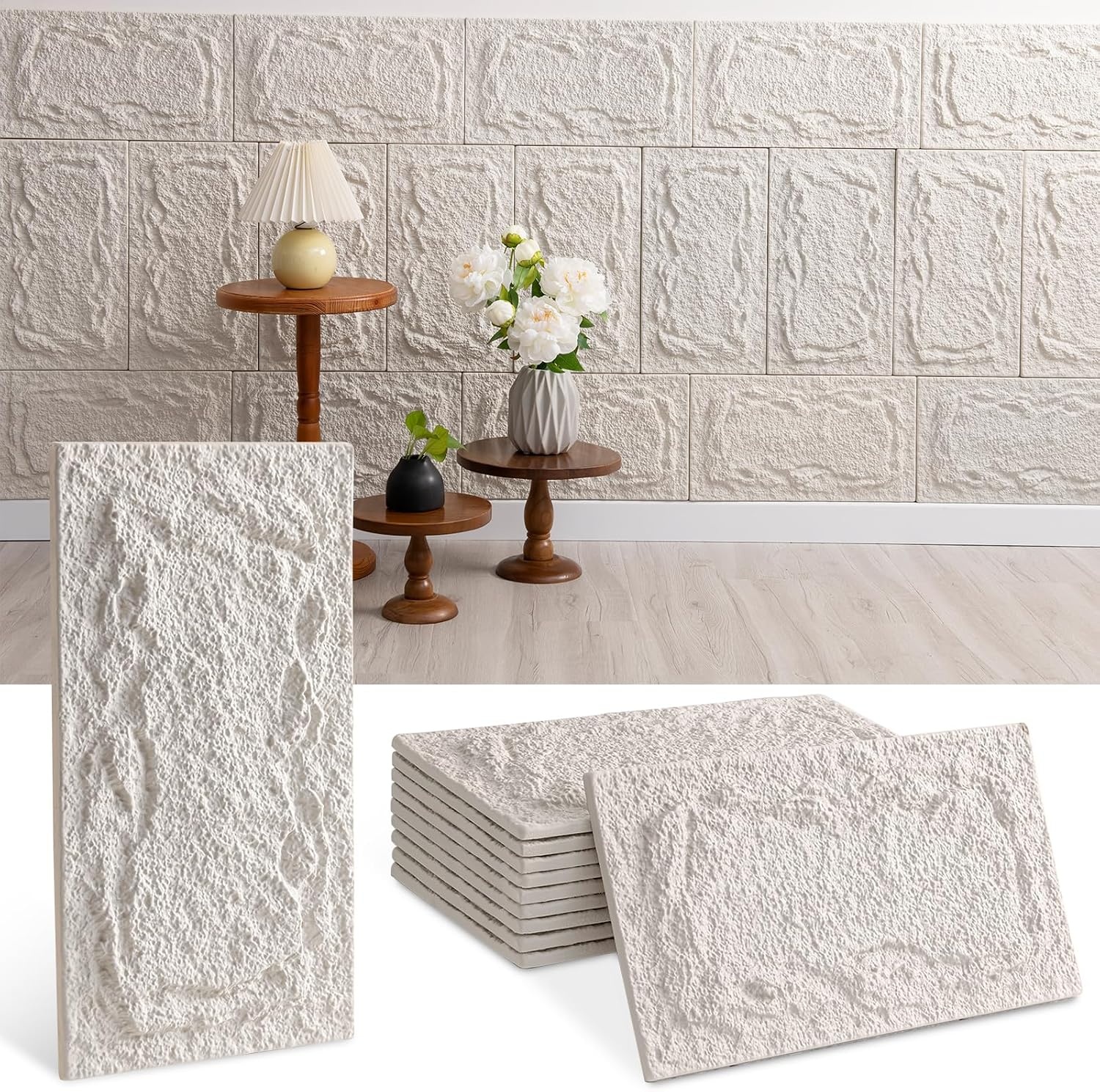 3D Steenlook Wandpanelen Zwart 10 Stuks - 57% Korting