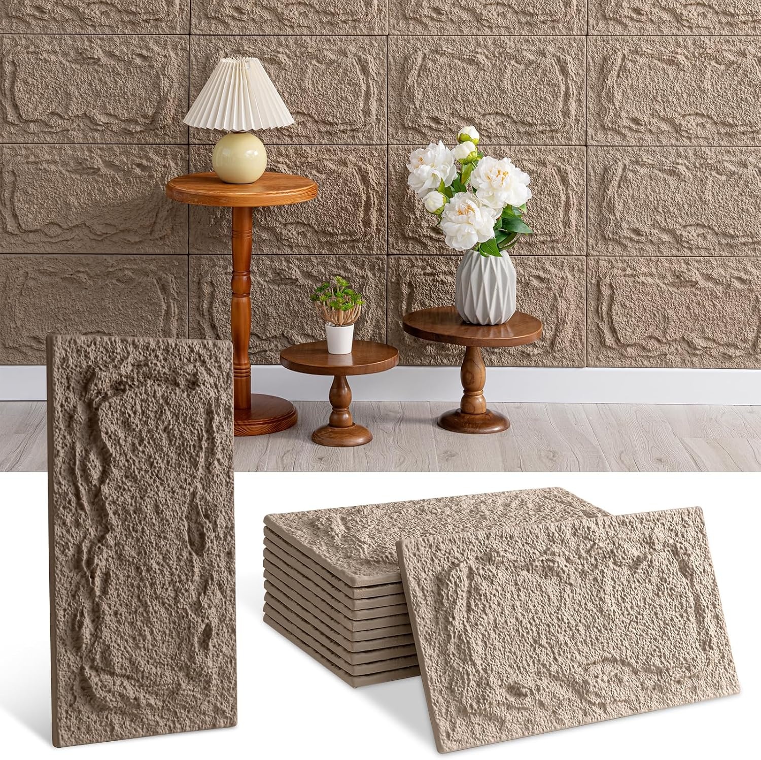 3D Steenlook Wandpanelen Zwart 10 Stuks - 57% Korting