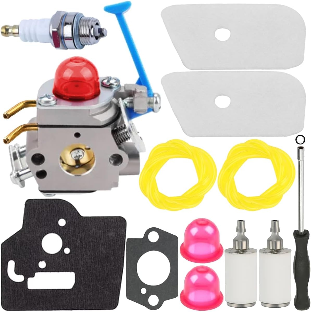 Carburateur Kit voor Bosmaaiers (incl. pakkingen, filters) - 58% Korting
