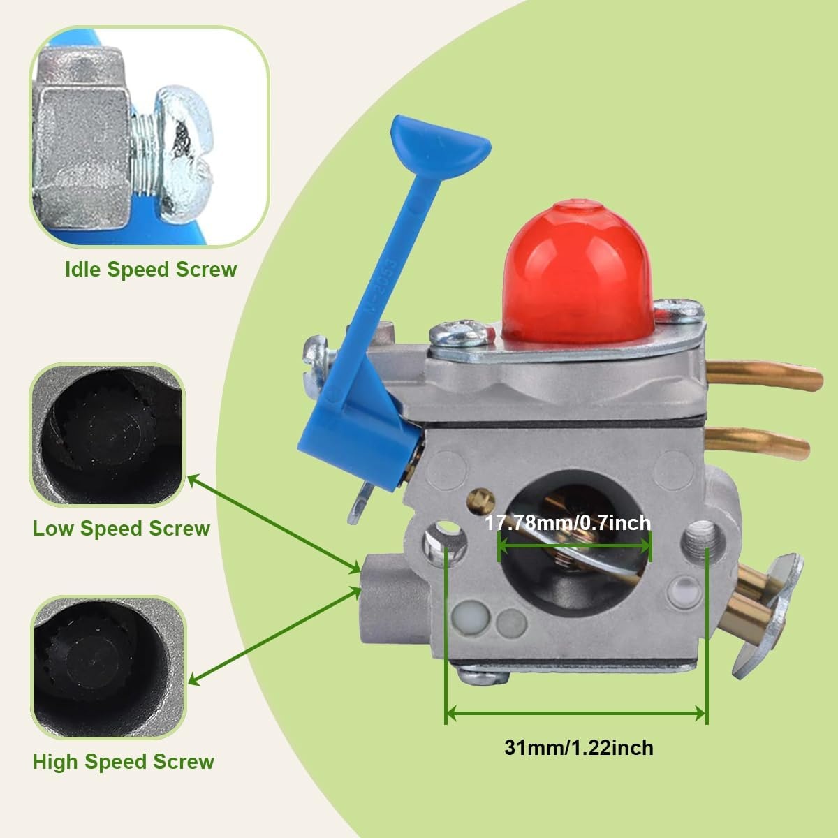 Carburateur Kit voor Bosmaaiers (incl. pakkingen, filters) - 58% Korting
