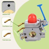 Carburateur Kit voor Bosmaaiers (incl. pakkingen, filters) - 58% Korting