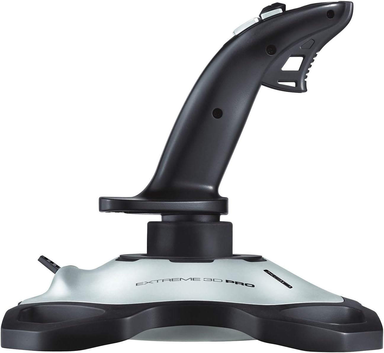Logitech G Extreme 3D PRO Joystick, 12 Programmable Buttons, 8-way Hat Switch, Stable, Weighted Base, Rapid-fire Trigger, USB, PC - Black/Silver,Pack of 1