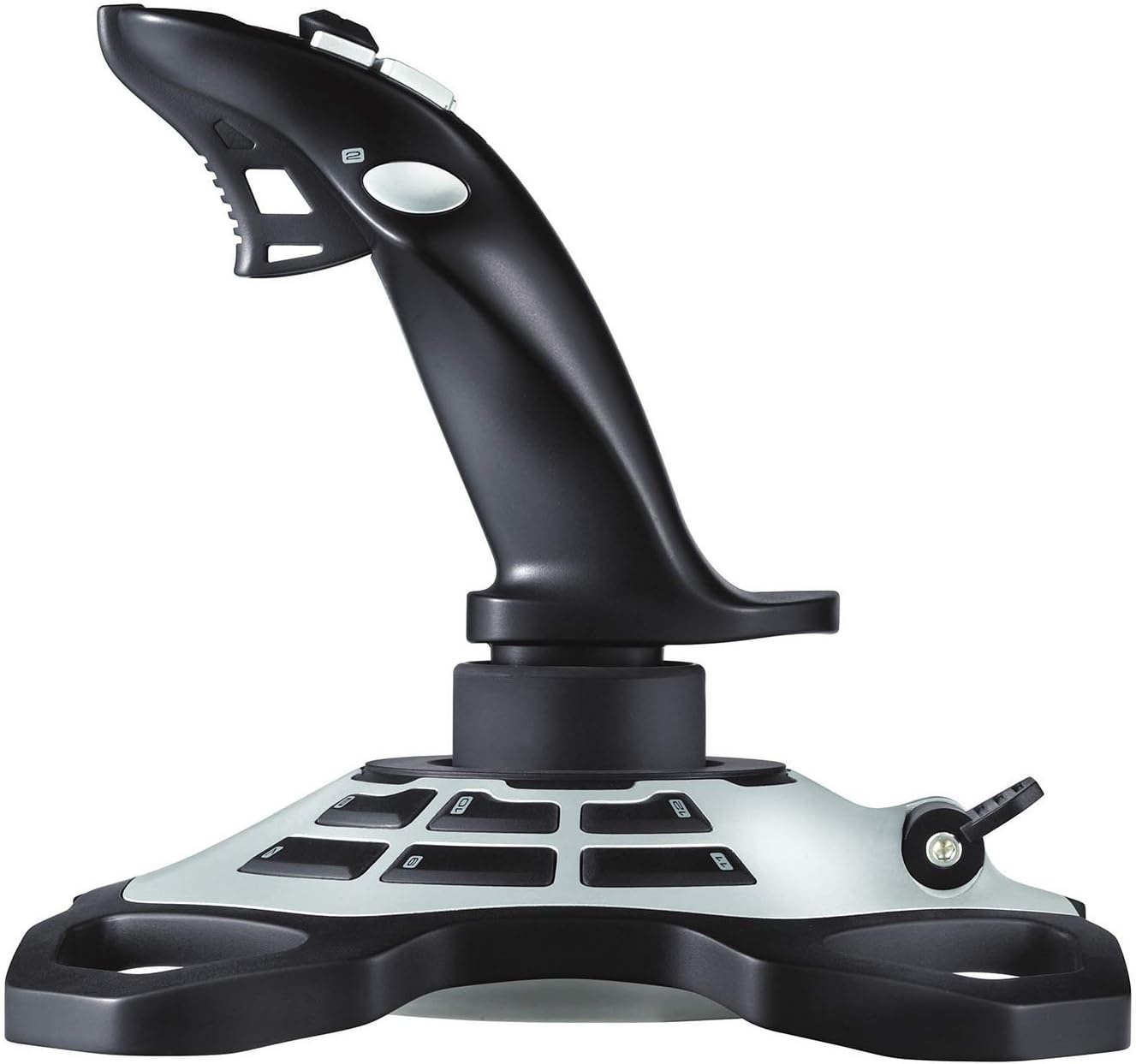 Logitech G Extreme 3D PRO Joystick, 12 Programmable Buttons, 8-way Hat Switch, Stable, Weighted Base, Rapid-fire Trigger, USB, PC - Black/Silver,Pack of 1