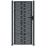 vidaXL Poort 105x205 cm met vierkant staal antracietkleurig