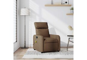 Verstelbare Massagestoel Stof Bruin - 47% Korting!