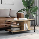 VidaXL Salontafel Artisan Eiken: 100x50x45 cm met 29% Korting