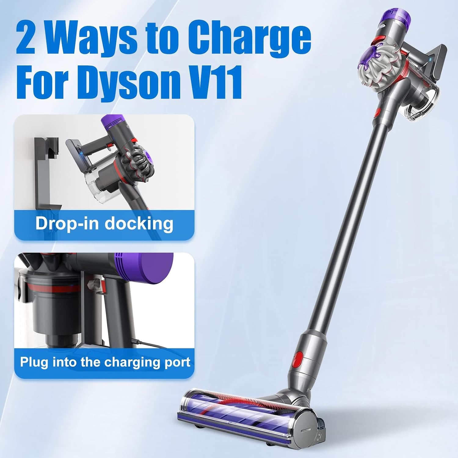 V11 Reservebatterij voor Dyson V11 accu 6000mAh Li-Ion batterij voor Dyson compatibel met (schroeftype) Animal Absolute Advance Torque SV14 (niet geschikt voor knopinstallatie type)