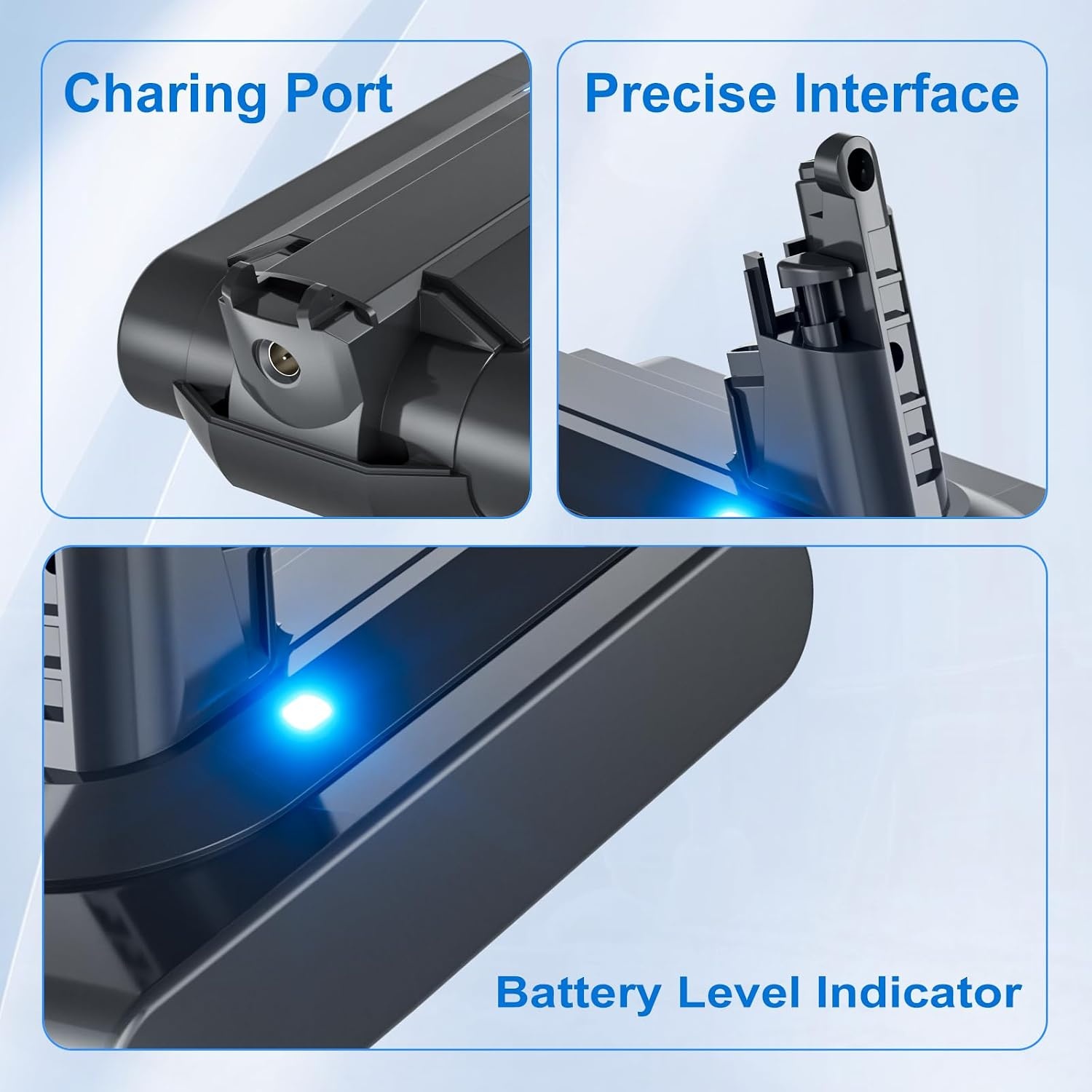 V11 Reservebatterij voor Dyson V11 accu 6000mAh Li-Ion batterij voor Dyson compatibel met (schroeftype) Animal Absolute Advance Torque SV14 (niet geschikt voor knopinstallatie type)