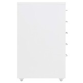 vidaXL Ladeblok verrijdbaar 28x41x69 cm metaal wit