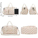 Stijlvolle Corduroy Sporttas en Reistas met Schoenvak - Groen - 48 x 27 x 24 cm