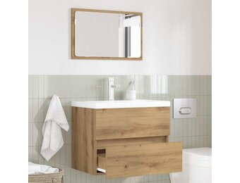 vidaXL Badkamermeubelset met lade 2 pcs Artisan Eiken 57 x 37 x 45 cm
