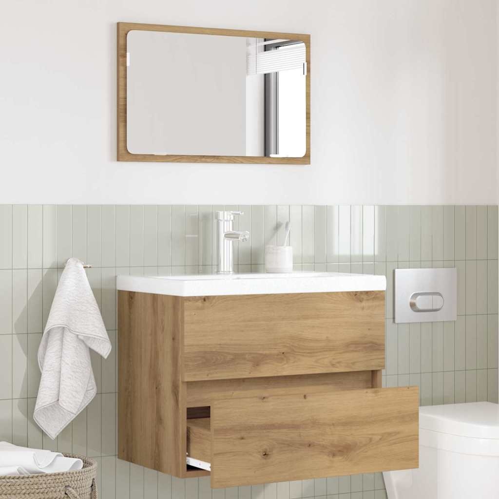 vidaXL Badkamermeubelset met lade 2 pcs Artisan Eiken 57 x 37 x 45 cm