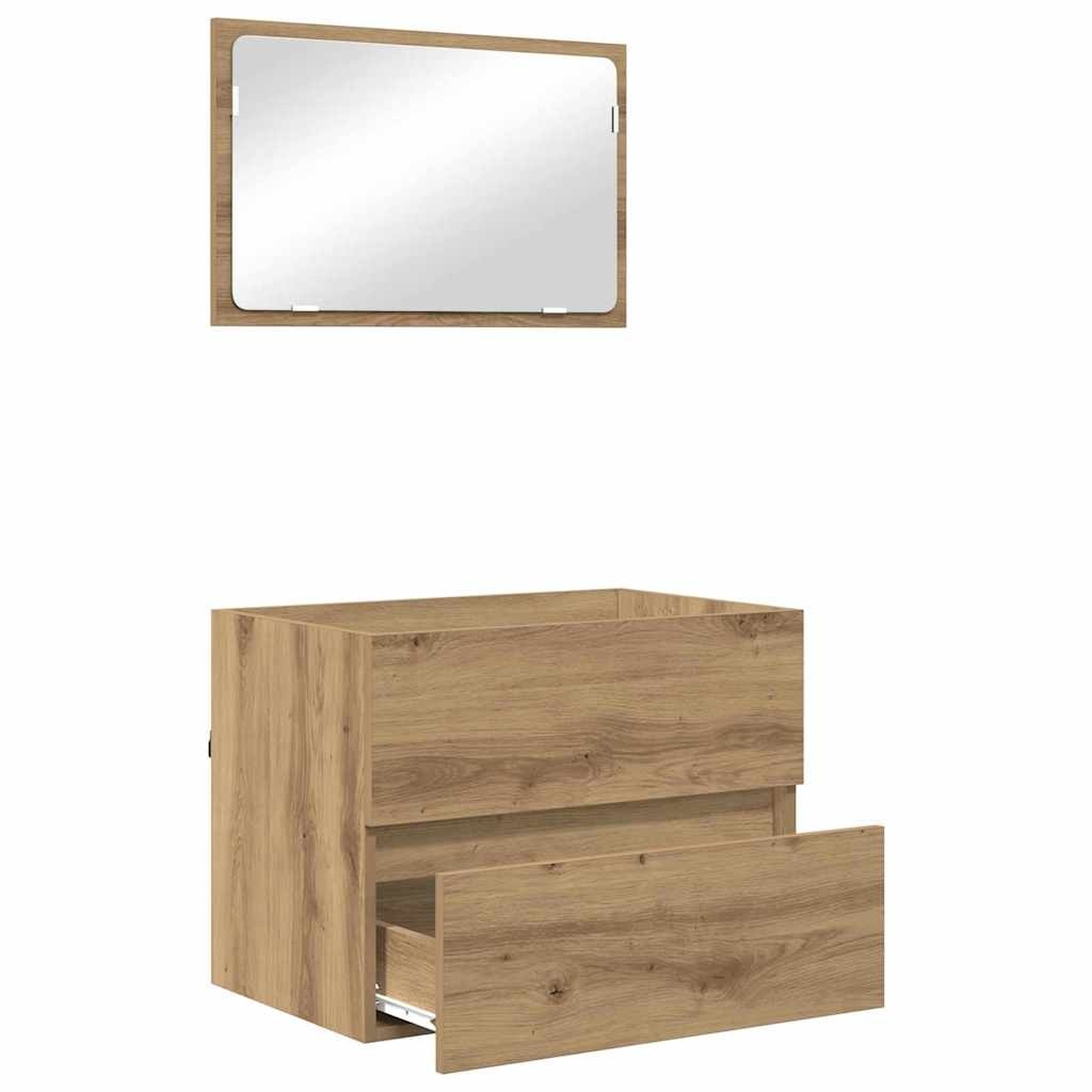 vidaXL Badkamermeubelset Artisan Eiken - 34% Korting