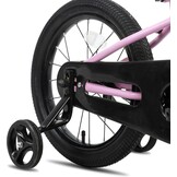 KEANO Lexicon 12 inch kinderfiets voor jongens en meisjes van 2 tot 4 jaar, met steunwielen, roze