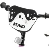 KEANO Lexicon 12 inch kinderfiets voor jongens en meisjes van 2 tot 4 jaar, met steunwielen, roze