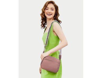 GASSDA Crossbody Bag voor dames, kleine schoudertas voor dames, brede riem, PU-leer, handtas voor dames met afneembare schouderriem