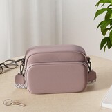 GASSDA Crossbody Bag voor dames, kleine schoudertas voor dames, brede riem, PU-leer, handtas voor dames met afneembare schouderriem
