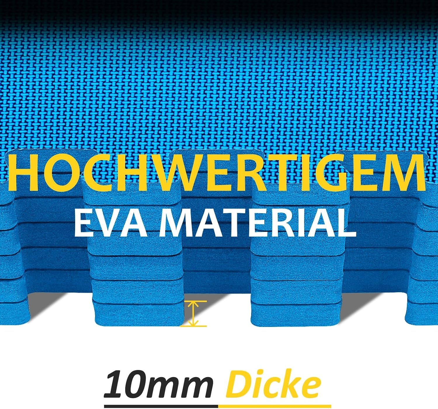 Antislip Puzzelmatten voor Fitness | 24 Stuks Blauw | 56% Korting